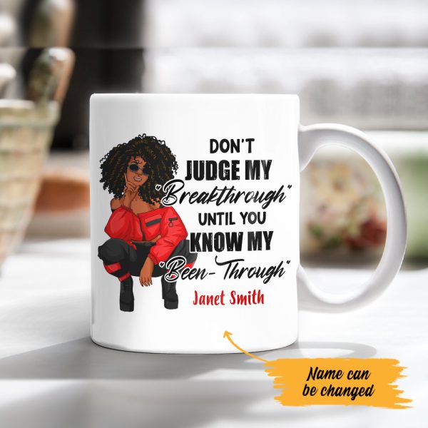 Personalized Don t Judge BWA White Mug JL134 65O47 Discount