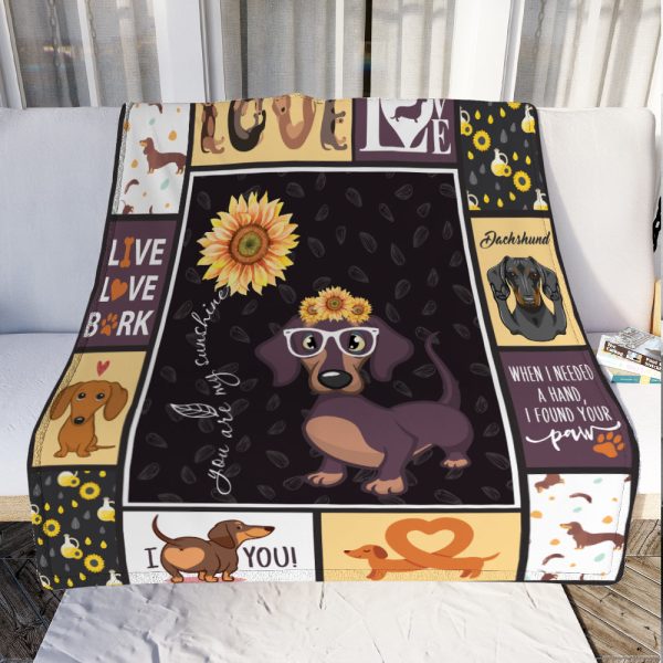 Dachshund Dog Fleece Blanket AU0603 95O47 Online Hot Sale - Image 2