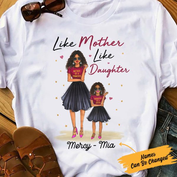 Personalized BWA Mom Like Daughter T Shirt AG62 30O57 Hot on Sale - Image 2