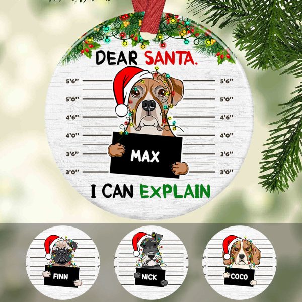 Personalized I Can Explain Dog Christmas  Ornament OB62 26O58 For Cheap - Image 3