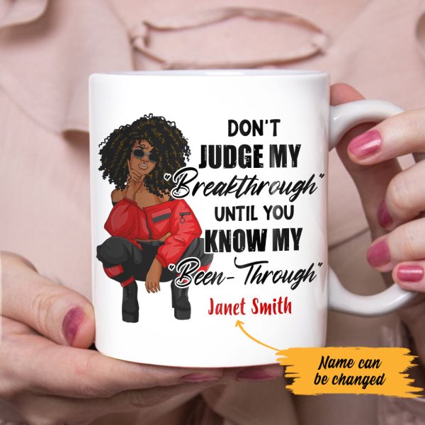 Personalized Don t Judge BWA White Mug JL134 65O47 Discount - Image 3