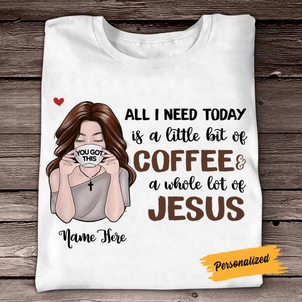 Personalized BWA Coffee Jesus T Shirt AG273 85O58 Online Hot Sale