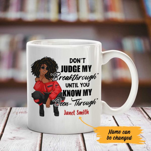 Personalized Don t Judge BWA White Mug JL134 65O47 Discount - Image 2