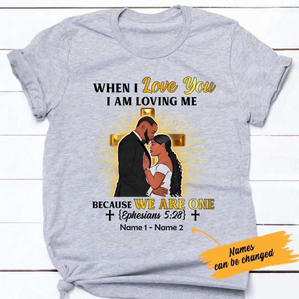 Personalized When I Love You Couple Christian T Shirt SB172 73O57 For Cheap - Image 3