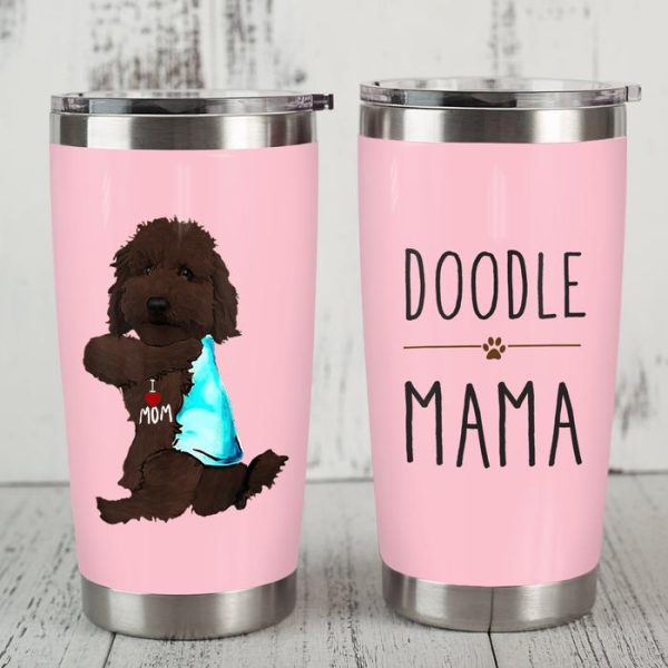Chocolate Goldendoodle Dog Steel Tumbler SAP2908 81O36 Discount - Image 2