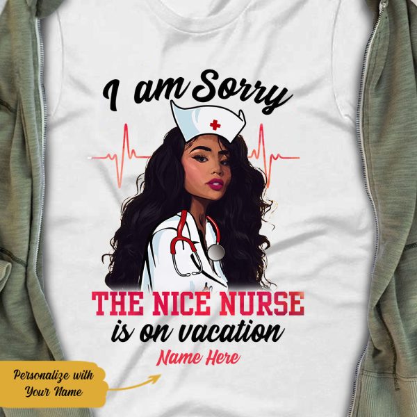 Personalized BWA Nurse On Vacation T Shirt AG281 28O58 Online Hot Sale - Image 2