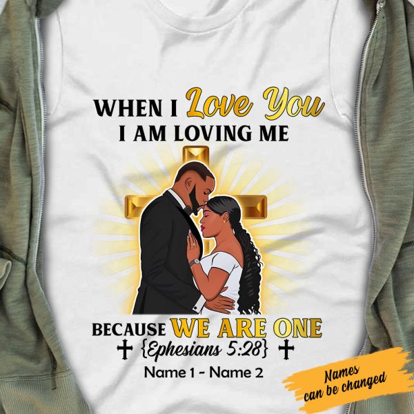 Personalized When I Love You Couple Christian T Shirt SB172 73O57 For Cheap - Image 2