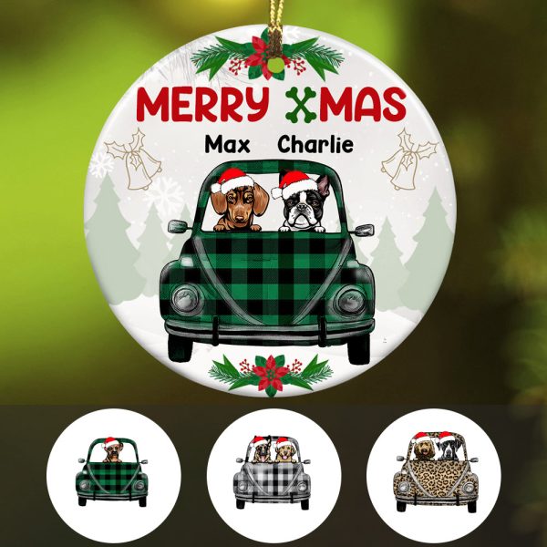 Personalized Dog Bug Car Christmas  Ornament OB133 95O34 Online Sale - Image 3