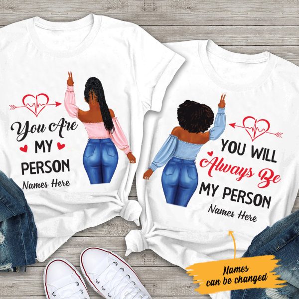 Personalized BWA Friends Couple T Shirt SB142 65O47 For Discount
