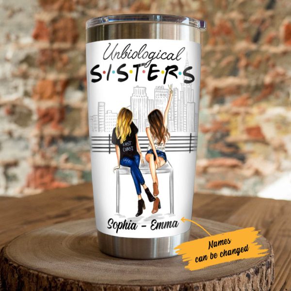 Personalized Not Sisters By Blood Girl Friends Steel Tumbler AG61 28O53 Supply - Image 4