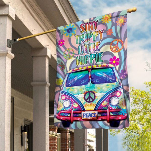 Stay Hippie Little Hippie House Flag JL83 73O57 Online