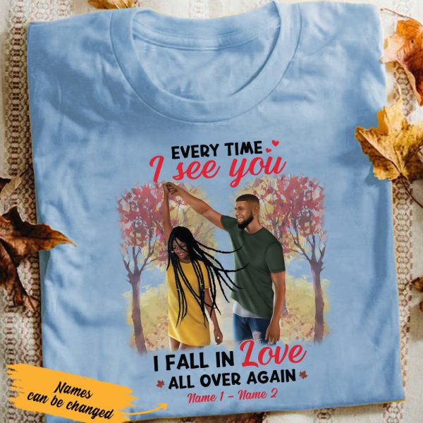 Personalized BWA Couple Every Time I See You T Shirt SB83 73O36 Online Hot Sale - Image 5