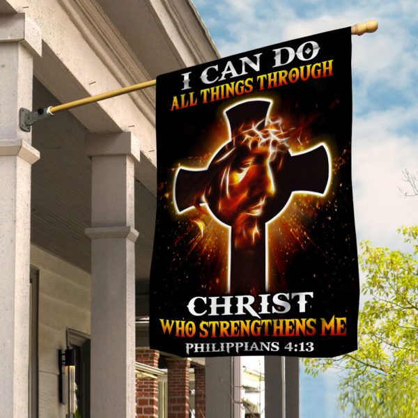 Jesus I Can Do All Things Through Christ Flag JL242 30O47 For Cheap - Image 2