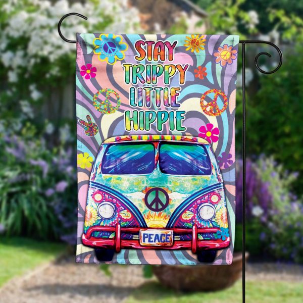 Stay Hippie Little Hippie House Flag JL83 73O57 Online - Image 3