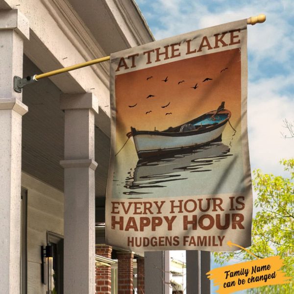 Personalized Lake Better Life Garden Flag JN261 95O34 Online - Image 2