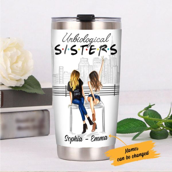Personalized Not Sisters By Blood Girl Friends Steel Tumbler AG61 28O53 Supply - Image 3