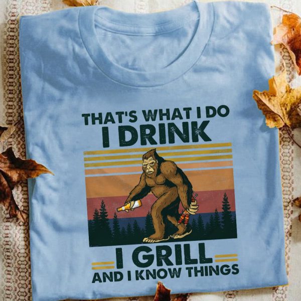 Camping Bigfoot White T Shirt JN127 85O58 Online Hot Sale - Image 5