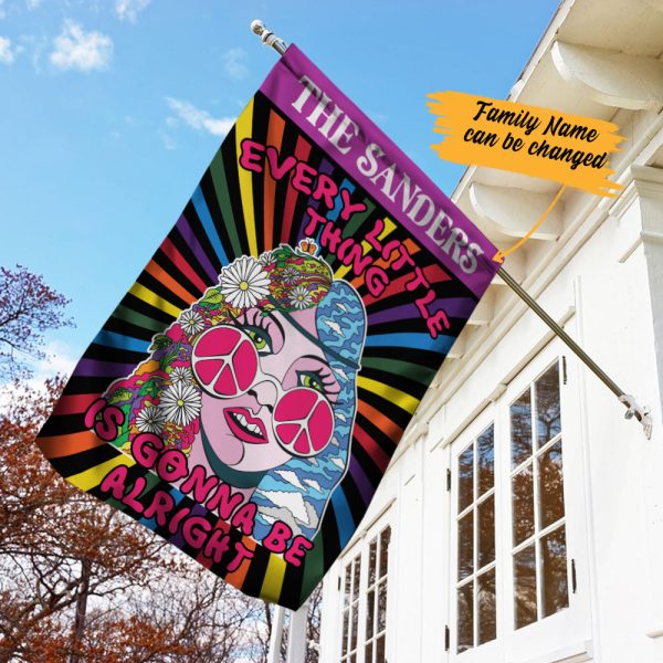 Personalized Hippie Girl Flag JL112 30O57 For Discount - Image 3