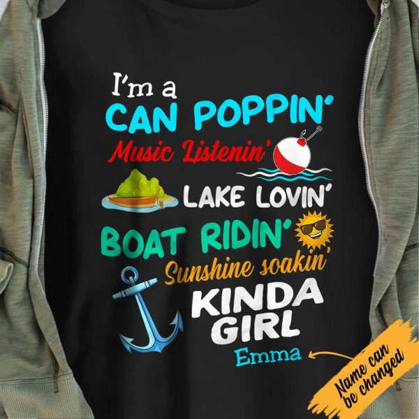 Personalized Lake Fishing Kinda Girl T Shirt JN254 81O47 Online now - Image 3