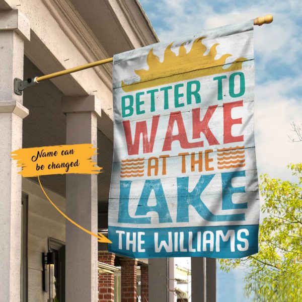 Personalized Lake Garden Flag JN294 85O60 Supply - Image 2