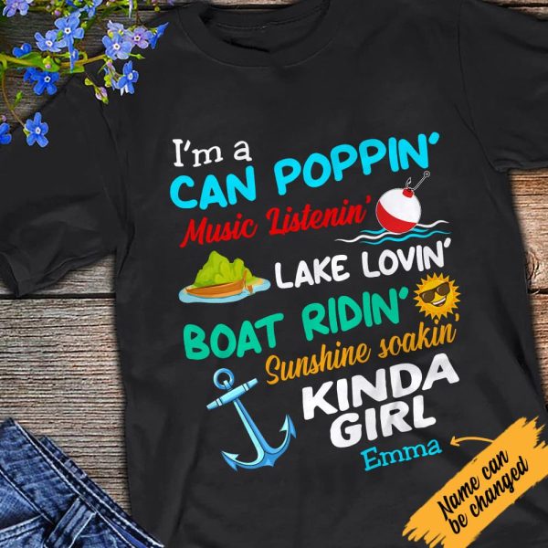 Personalized Lake Fishing Kinda Girl T Shirt JN254 81O47 Online now - Image 2