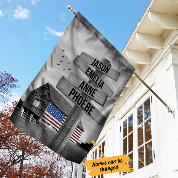 Personalized Street Sign Barn American House Flag JL272 81O34 Hot on Sale - Image 3