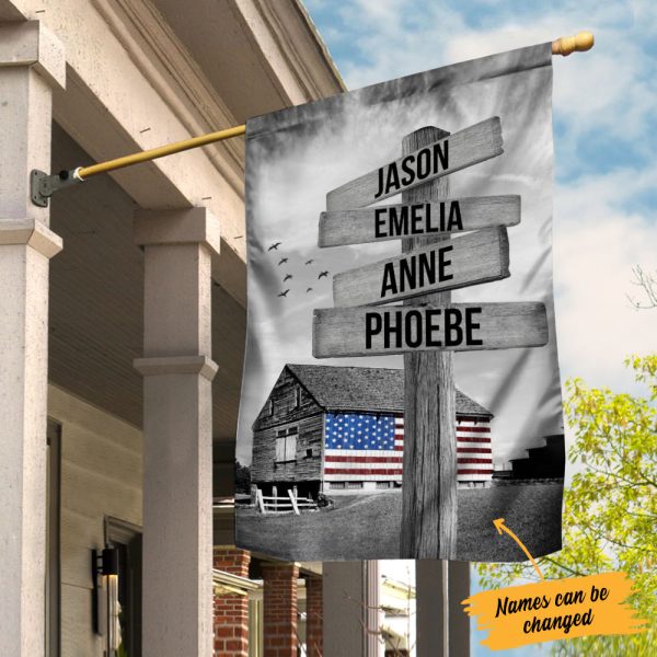 Personalized Street Sign Barn American House Flag JL272 81O34 Hot on Sale