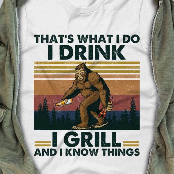 Camping Bigfoot White T Shirt JN127 85O58 Online Hot Sale - Image 3
