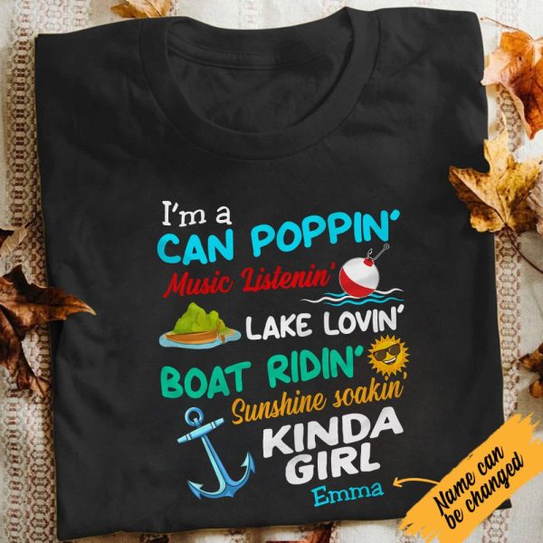 Personalized Lake Fishing Kinda Girl T Shirt JN254 81O47 Online now - Image 4